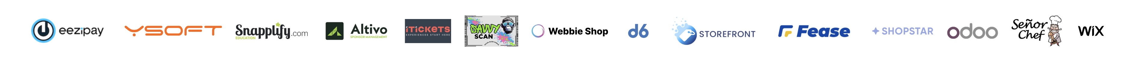 A list of diverse Sticitt partner logos