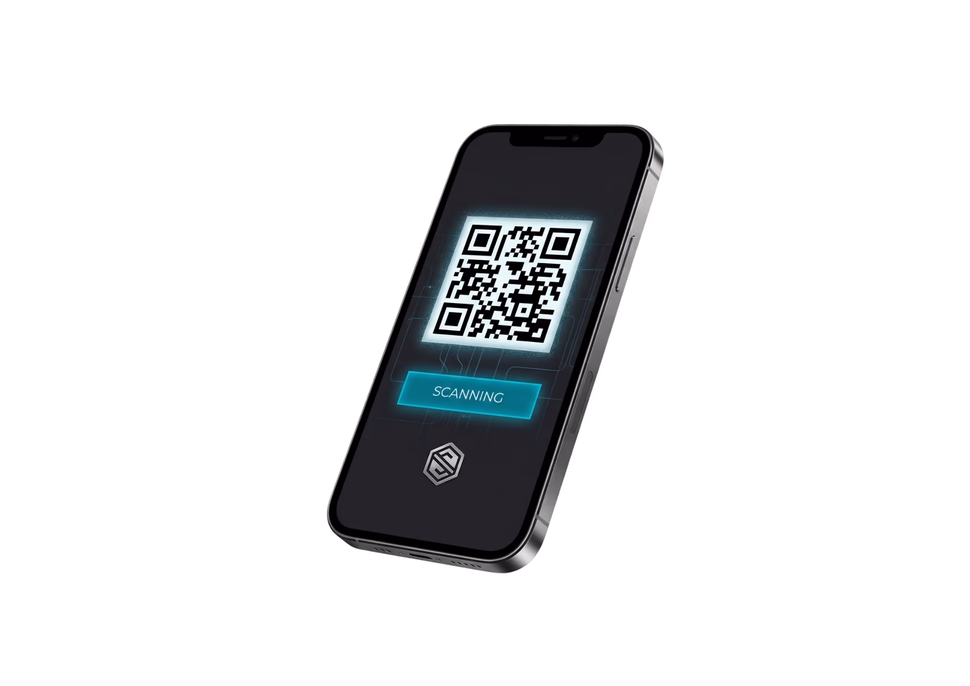 Smartphone displaying the Sticitt QR code scanner for fast, secure cashless payments and contactless transactions.
