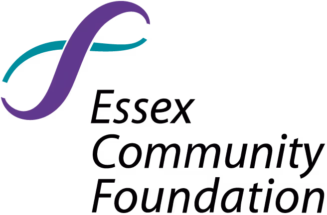 ECF logo with purple stylized letter 'f' and tagline 'Empowering Communities for the Future' in black text.