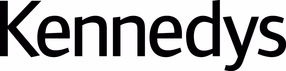 Kennedys logo text in black font.