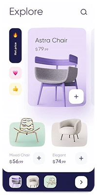 Furniture Application created by page kinger