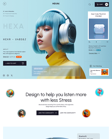 Flowy Website Mockup