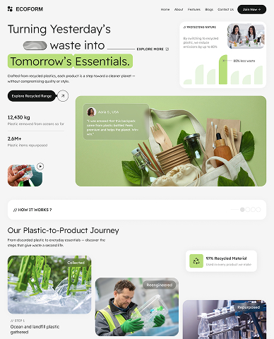 Flowy Website Mockup