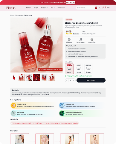 Flowy Website Mockup