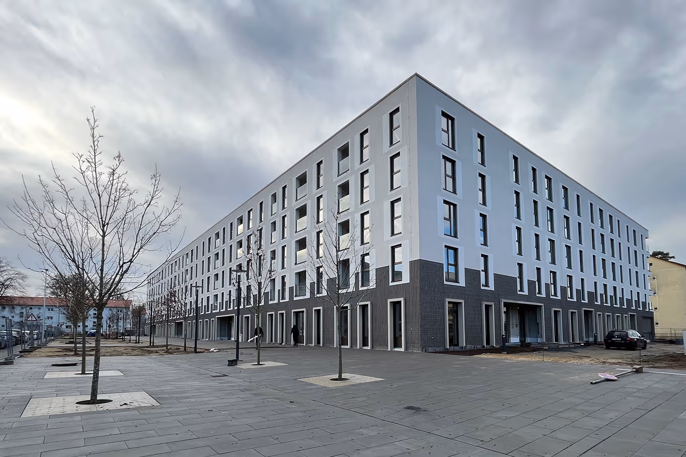 Ansicht der Wohnanlage 1 beim Projekt Jaminpark in Erlangen