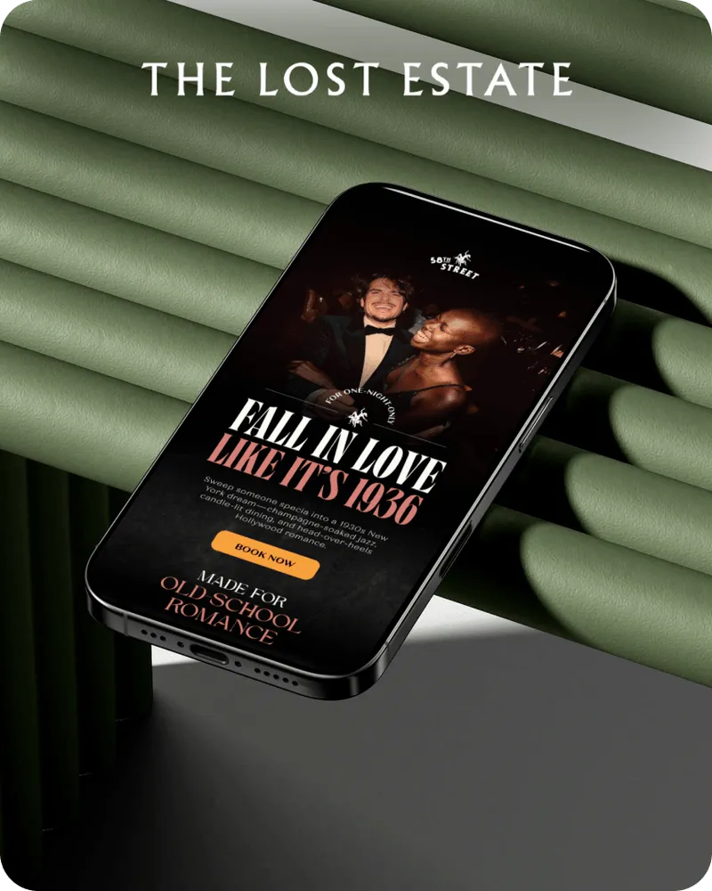Email for 50th street Company- mobile view