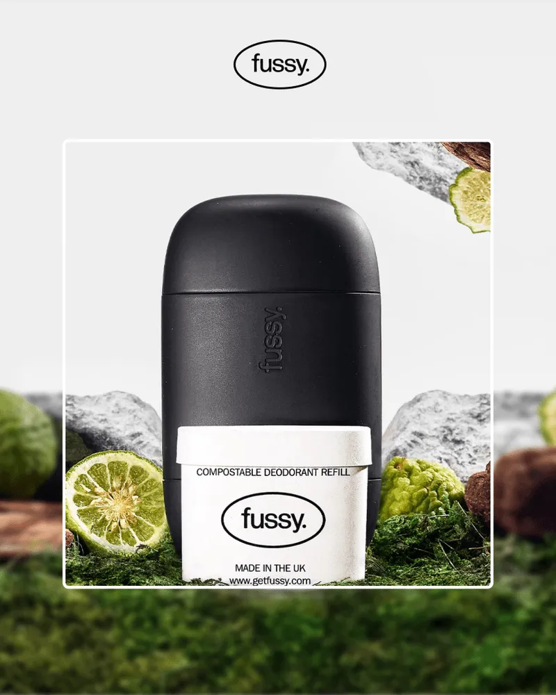 Ad for Fussy Company
