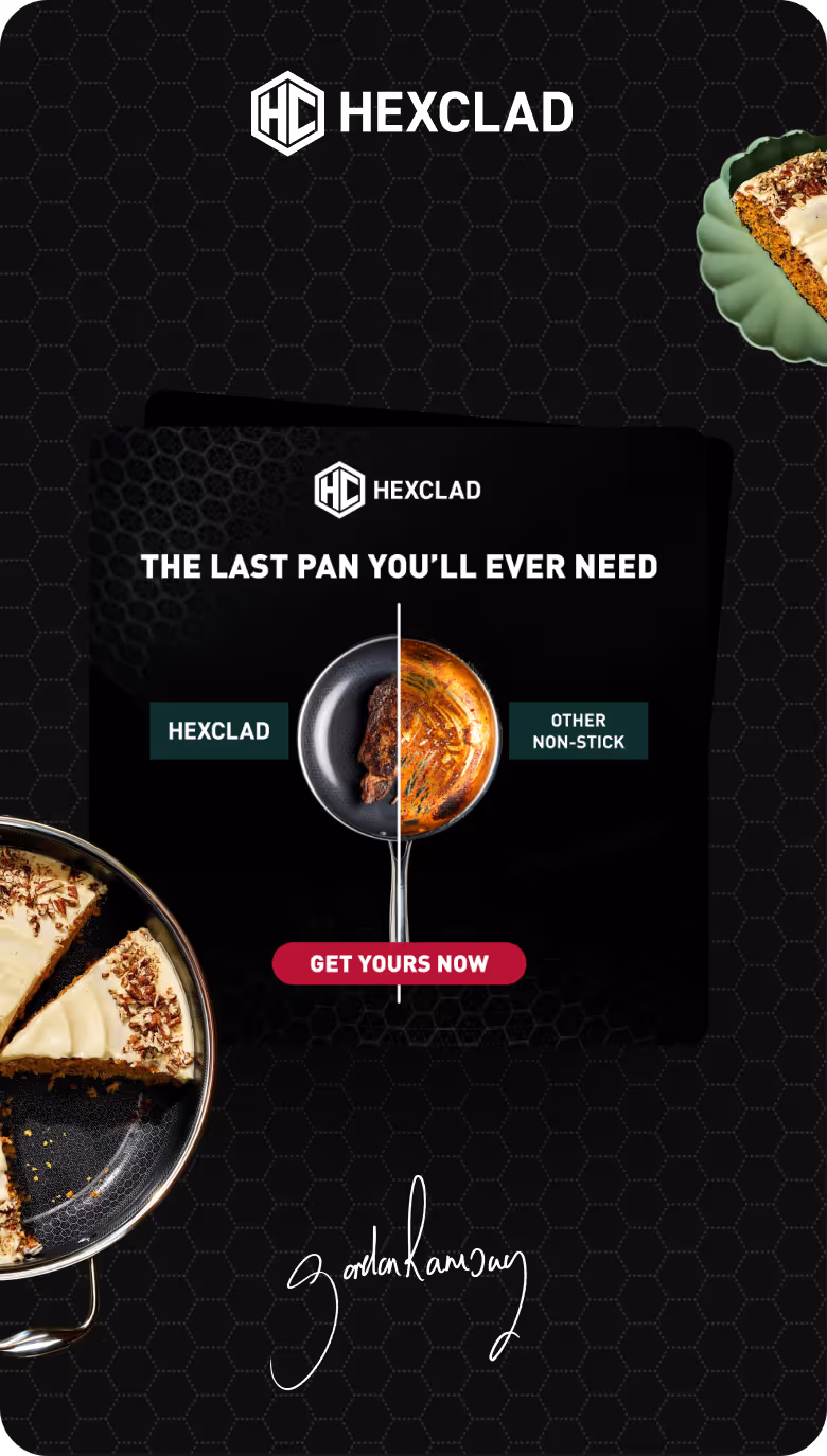 Ad for Hexclad Company