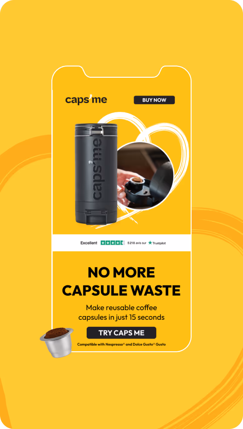 Web design for Capsme Company