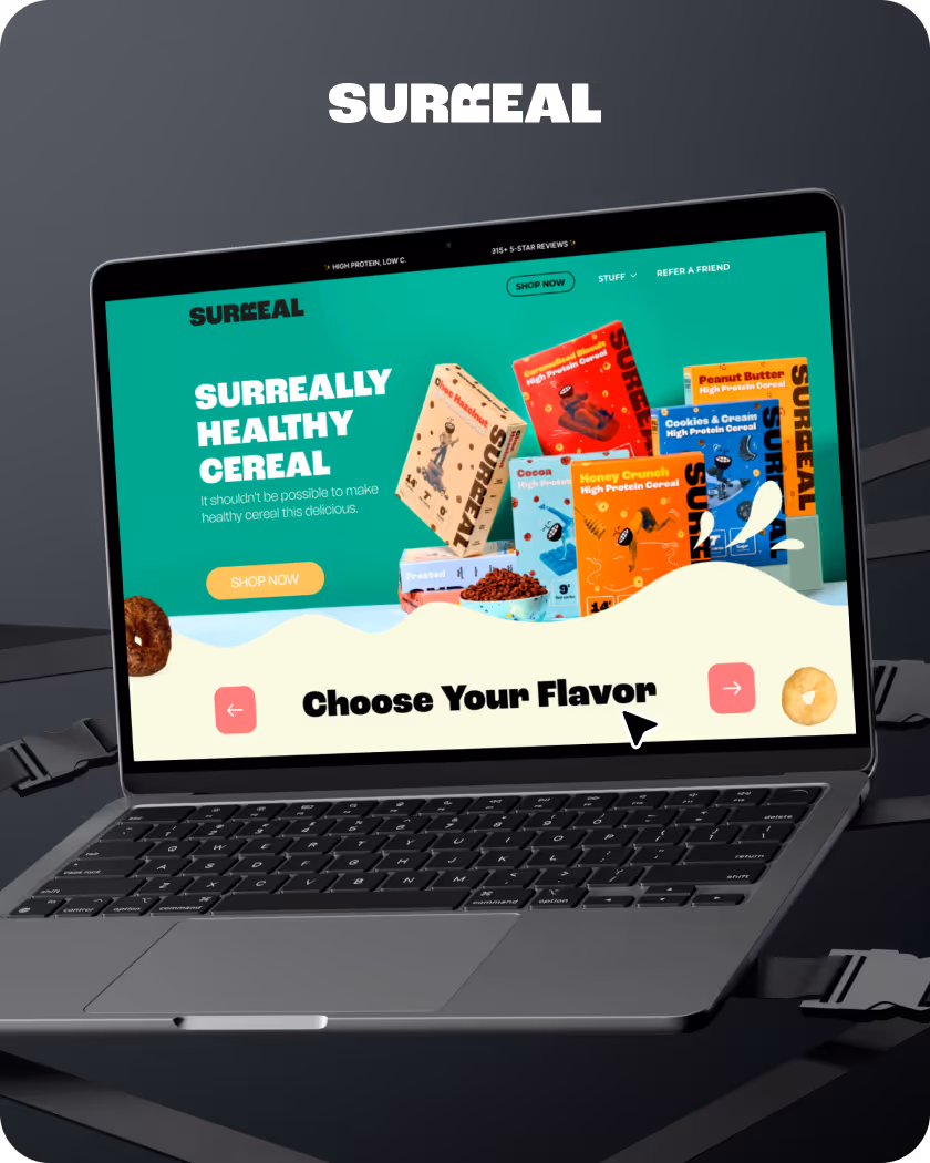 Landing Page for Surreal Company