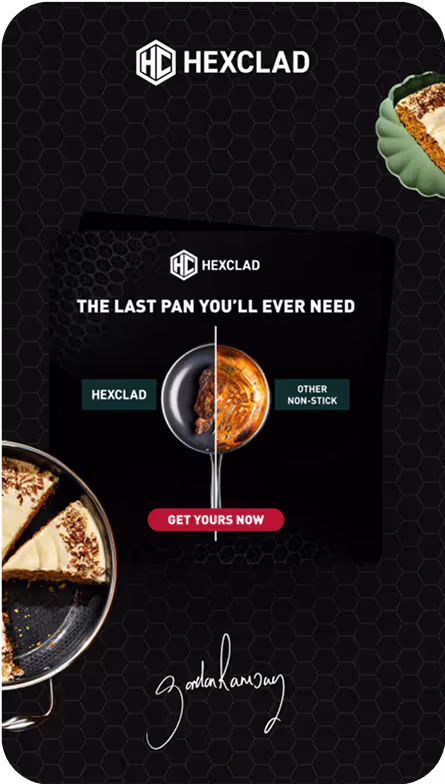 ad for Hexclad Company