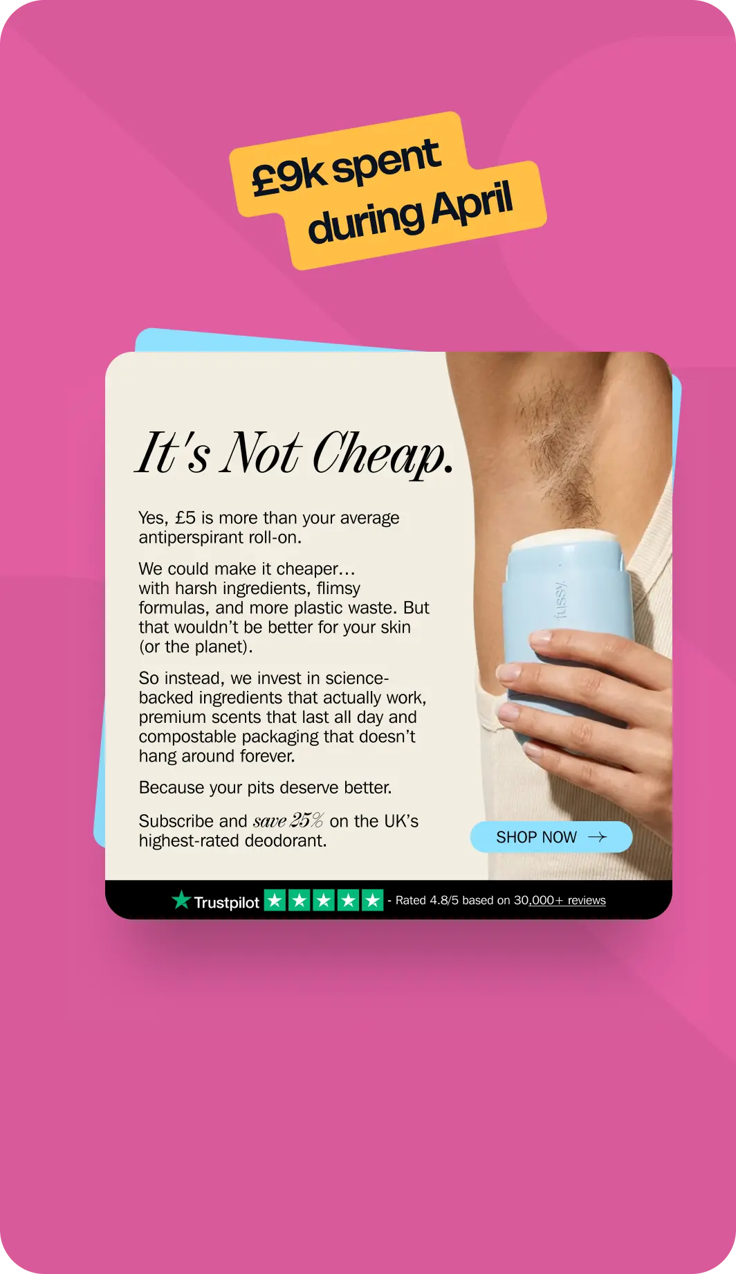 Fussy - its not cheap