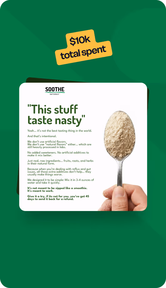 Soothe - This stuff taste nasty