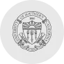 Seal of the University of Southern California featuring a torch, sun, and three stars with motto around the edge.