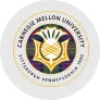 Carnegie Mellon University official seal with text ‘Carnegie Mellon University Pittsburgh Pennsylvania’ encircling a stylized torch emblem.