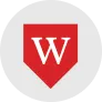 Wesleyan University red shield logo.