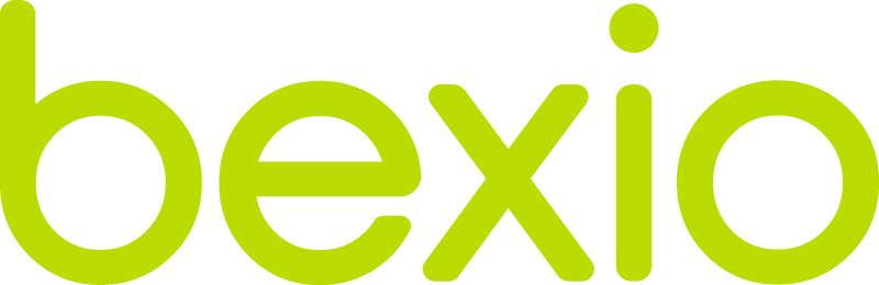 Bexio company logo in green lowercase letters.