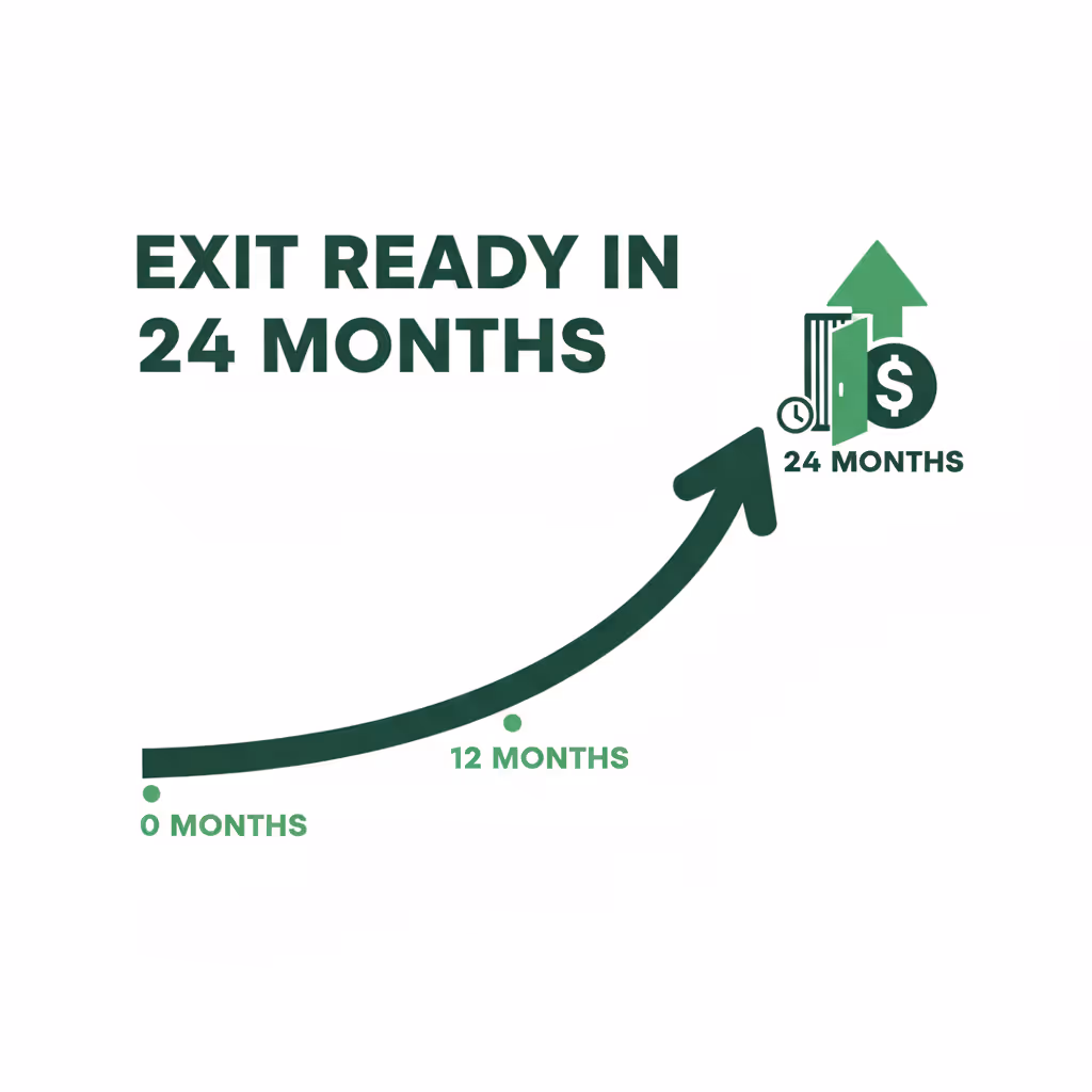 Exit-Ready in 24 Months: The Finance-First Systems That 6x Your Valuation Multiple.