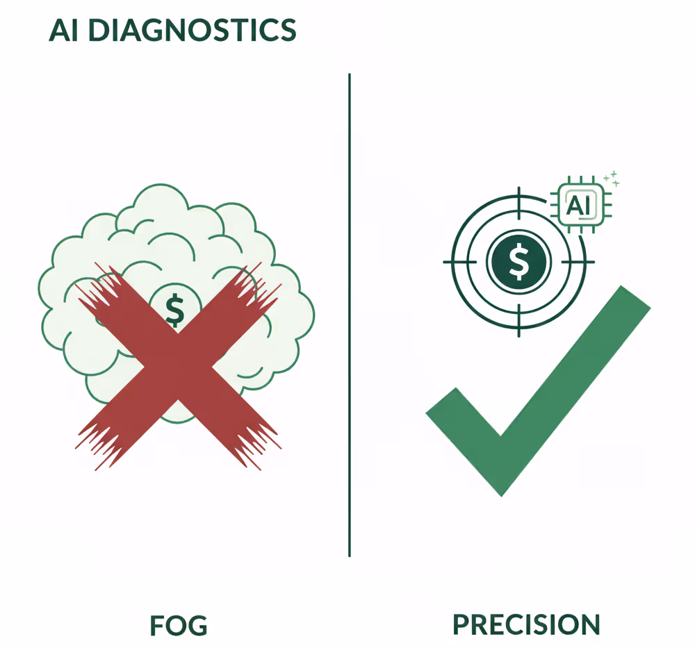 How AI Diagnostics Find $50,000 in Hidden Profit Leaks in Your First 90 Days.