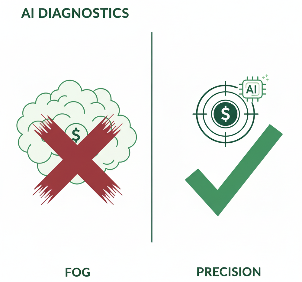 How AI Diagnostics Find $50,000 in Hidden Profit Leaks in Your First 90 Days.