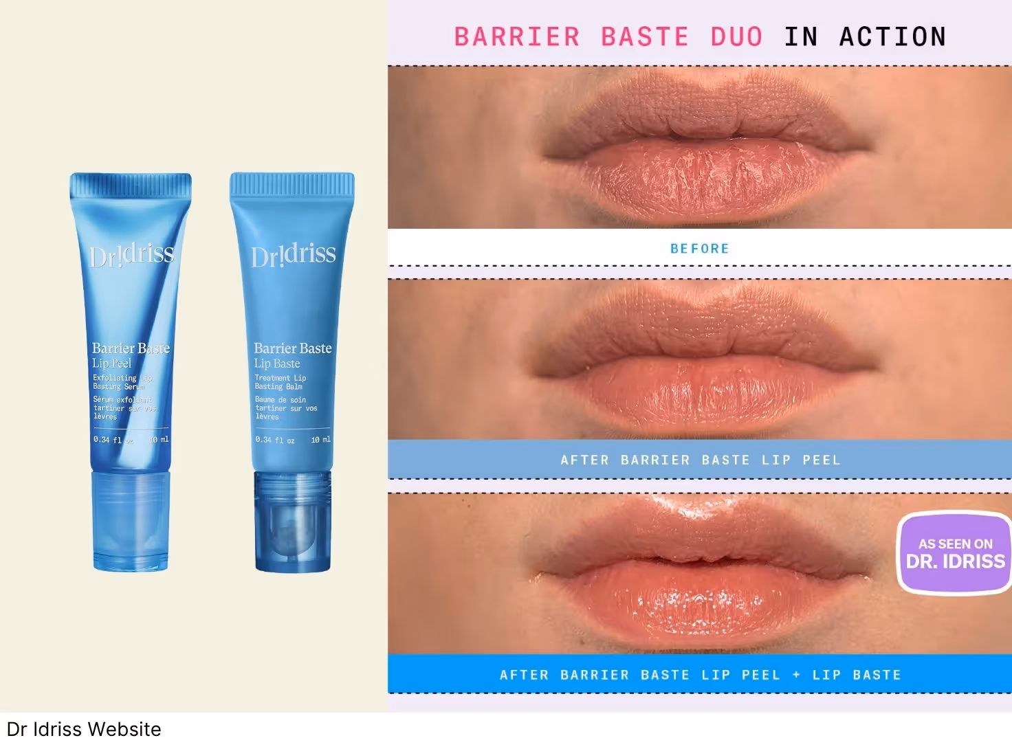 Dr. Idriss Barrier Baste Lip Basting Duo