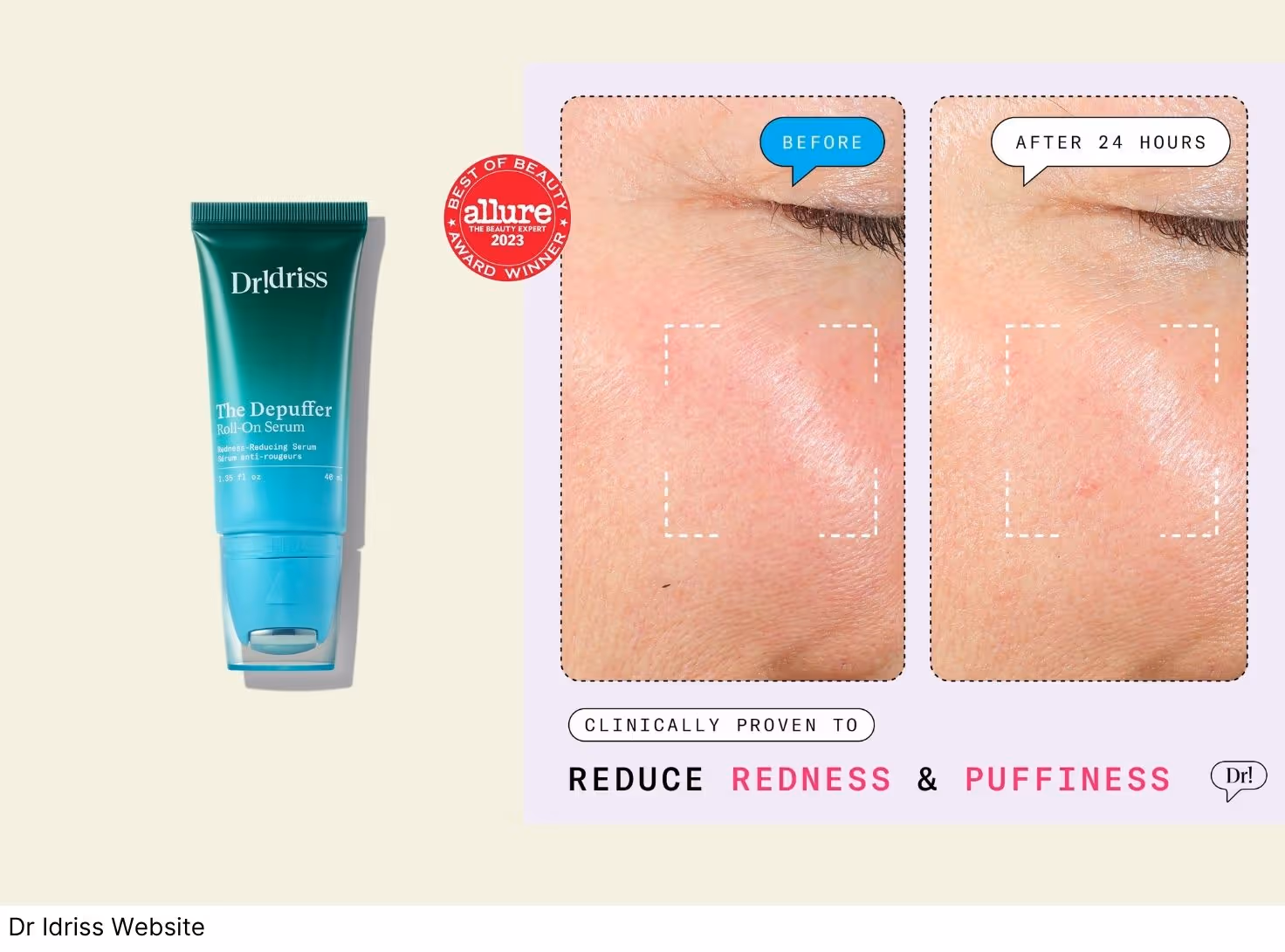 Dr. Idriss The Depuffer eye treatment
