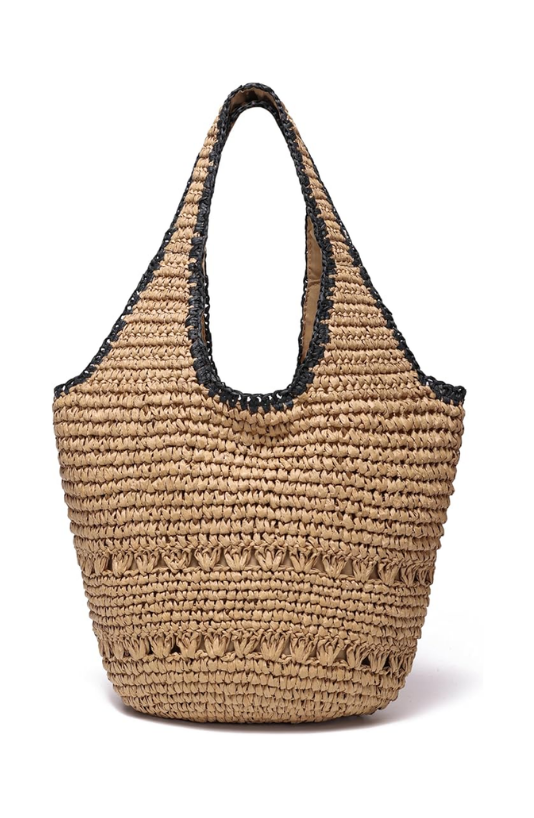 JOLLQUE — Straw Beach Bag