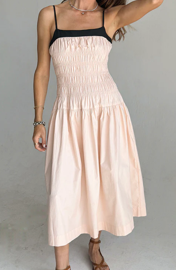 Ciao Lucia — Rossella Dress in Powder