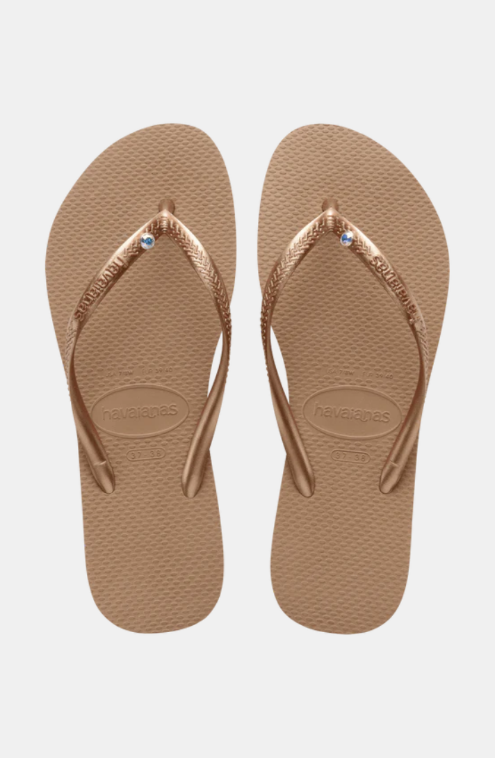 Havaianas — Slim Crystal Flip Flops