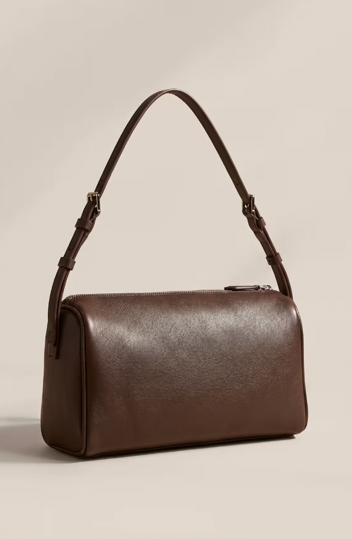 Quince Leather Barrel Bag