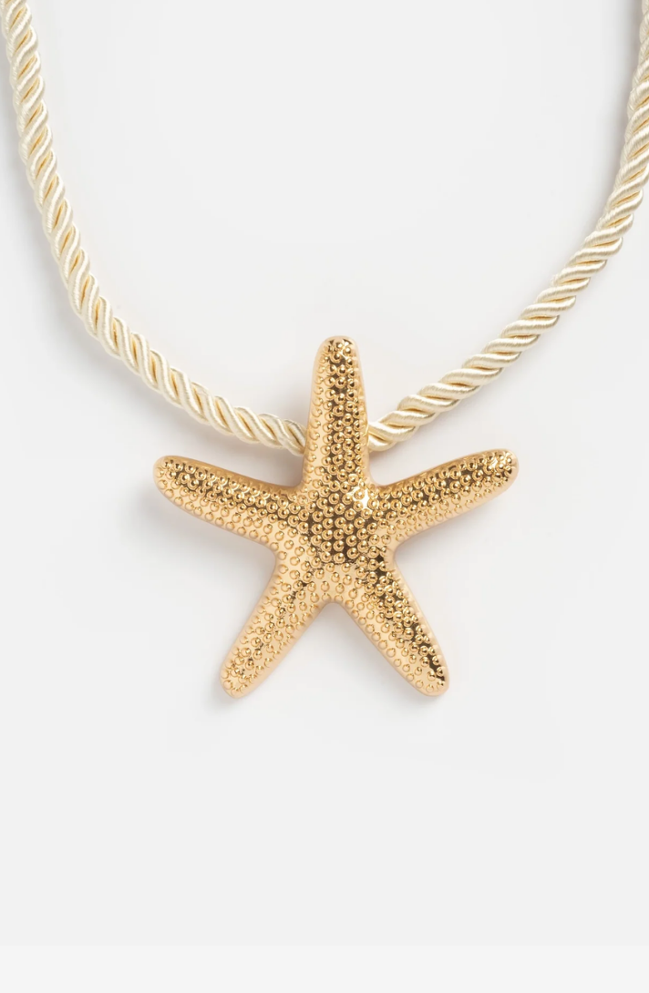 Starfish Statement Pendant Necklace