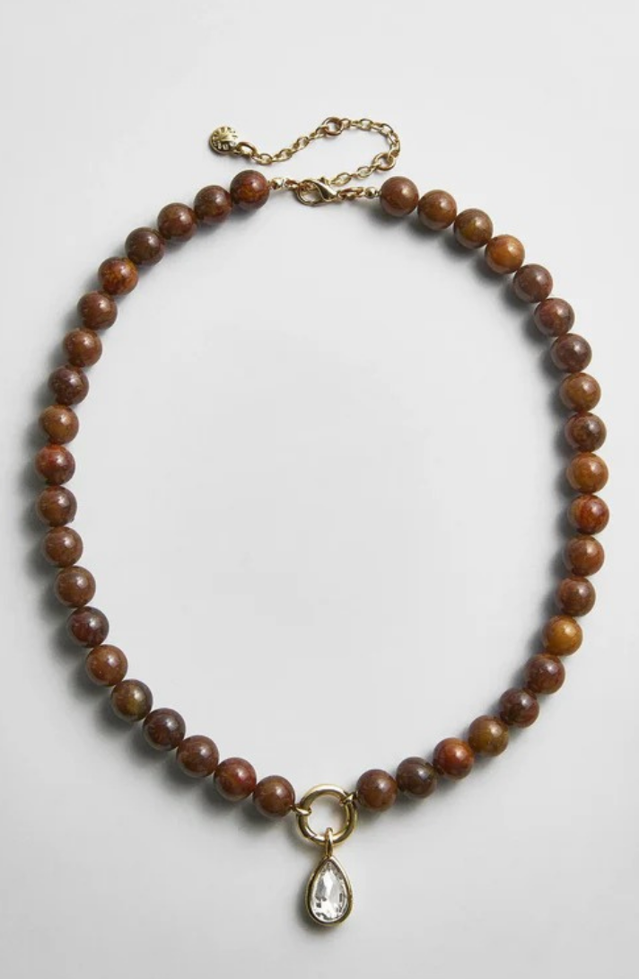 Janette Beaded Ring Necklace