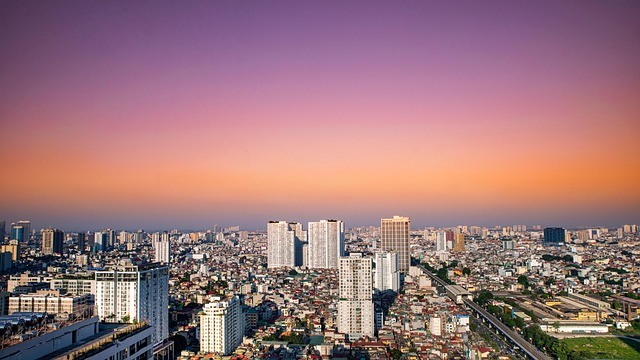 Free Buildings Sunset photo and picture