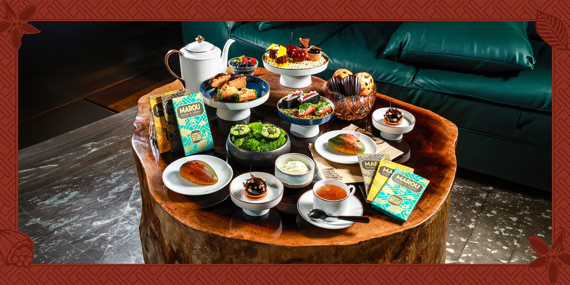 A Curated Afternoon Tea Experience with Marou Chocolate