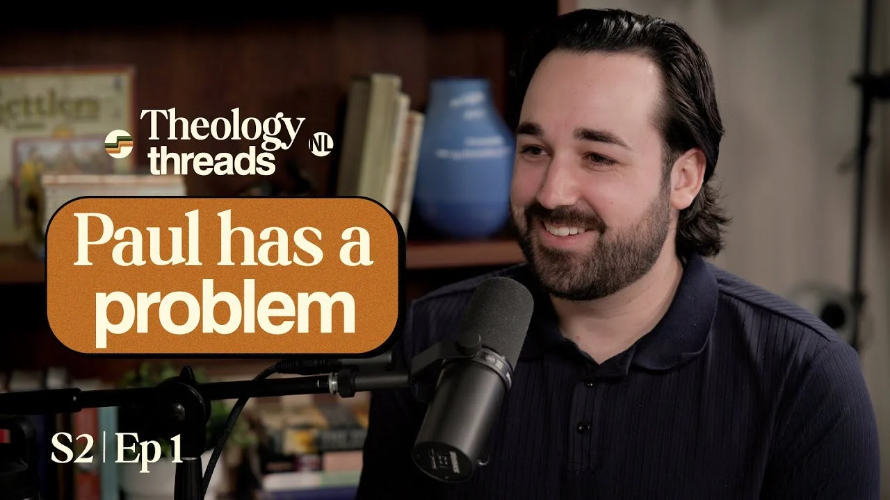 Theology Threads podcast host smiling during episode about Paul.