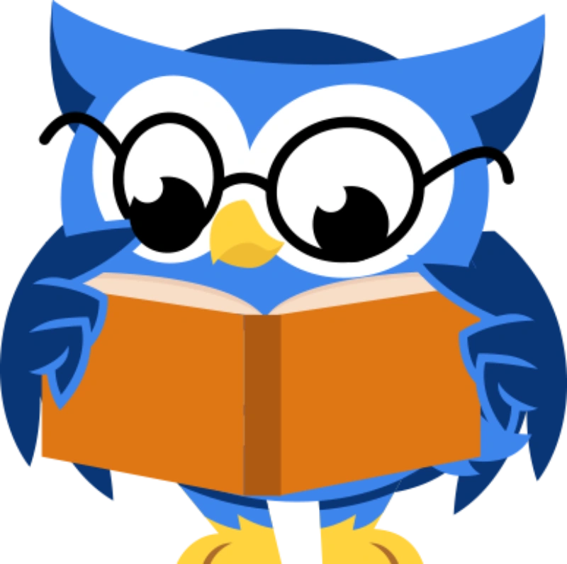 owl reading book