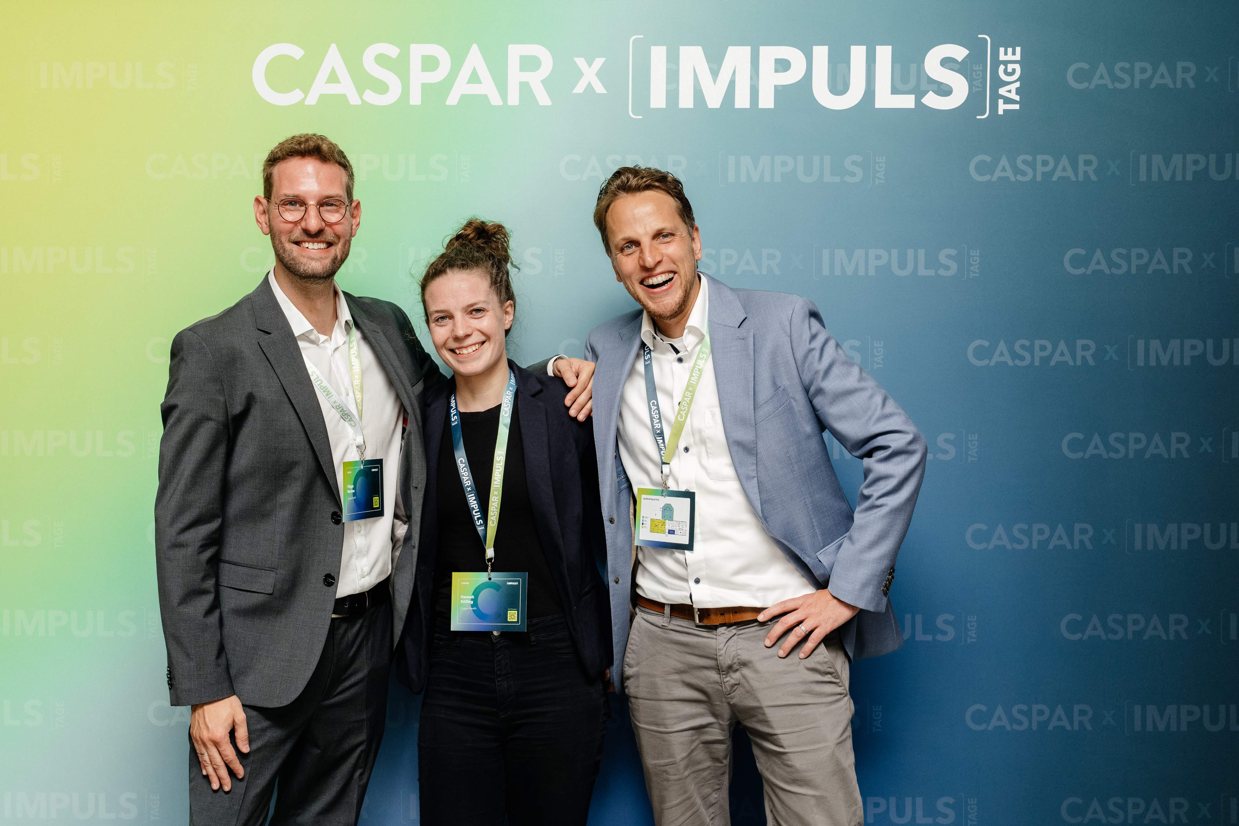 Dr. med. Filippo Martino, Hannah Kölling, Mathias Seebeck bei den Caspar Health Impulstagen 2027