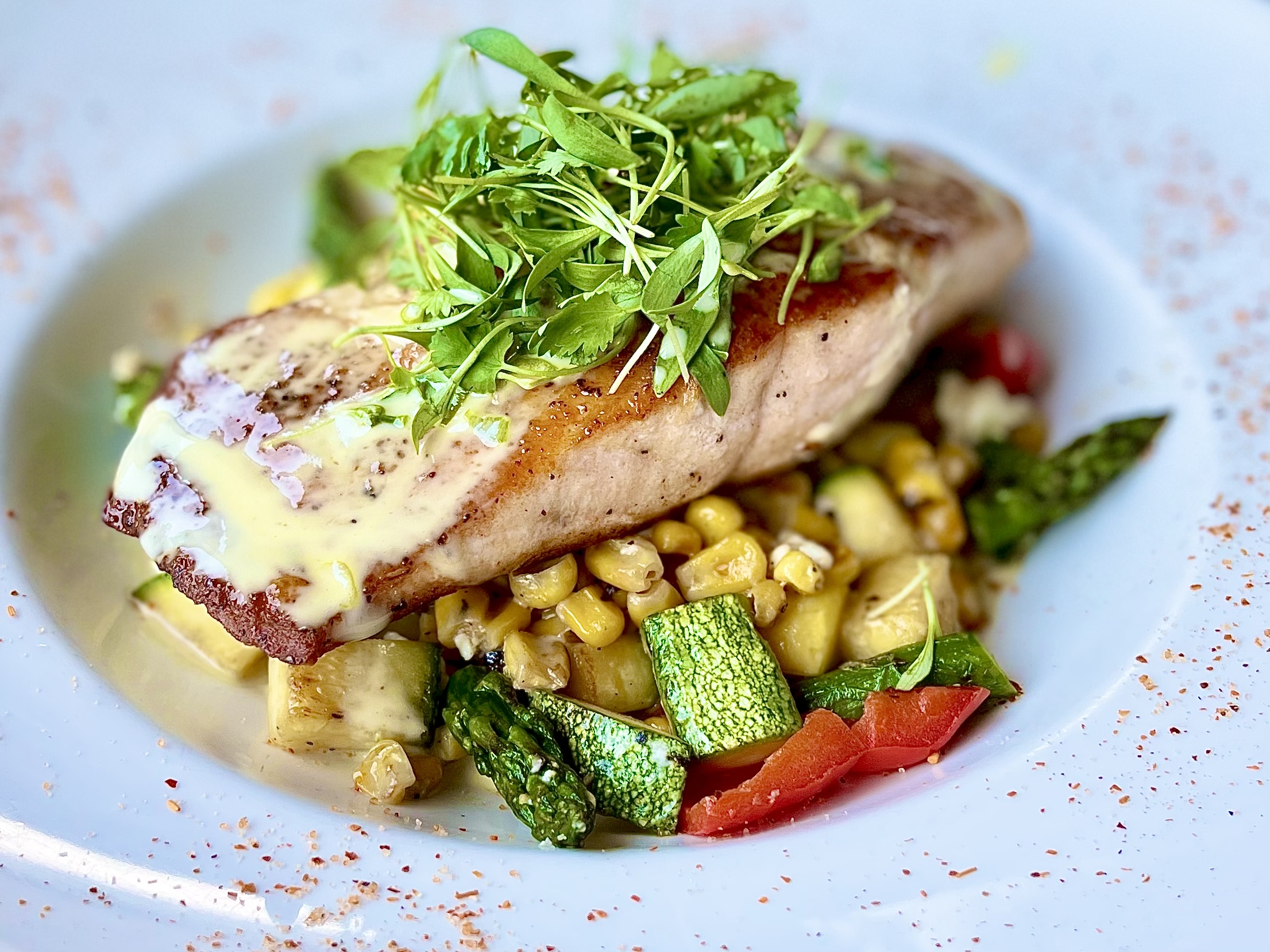 Serrano Garlic Salmon