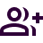 An icon outlining two people or two avatars.