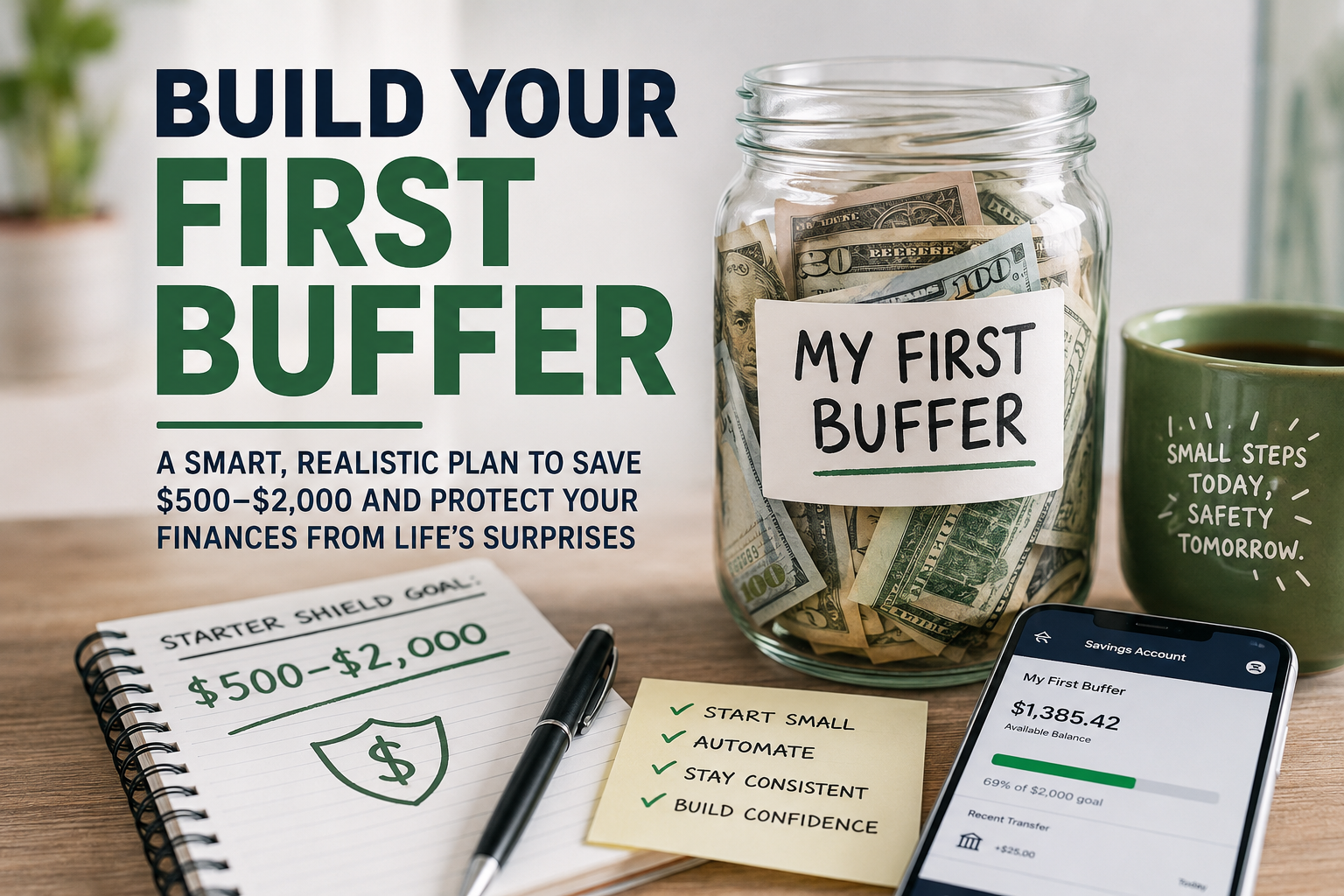 How to Start an Emergency Fund When You're Already Behind: The "My First Buffer" Method