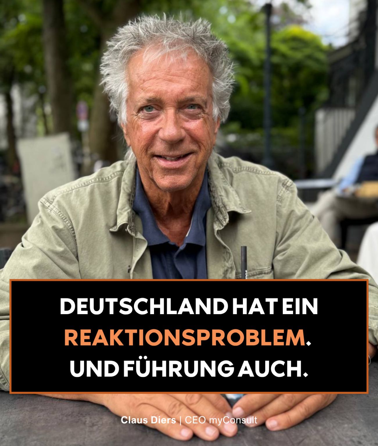 In Deutschland sind wir extrem gut im Verwalten und Reagieren.