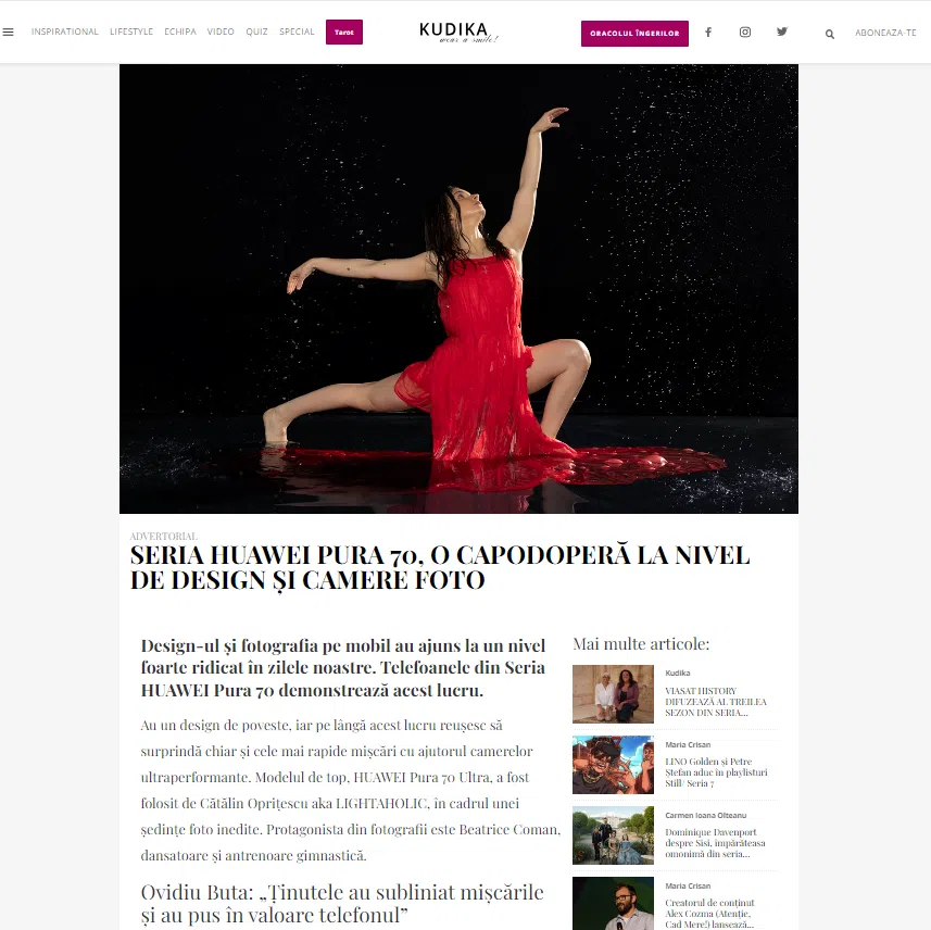Advertorial Kudika - Ovidiu Buta & Beatrice Coman