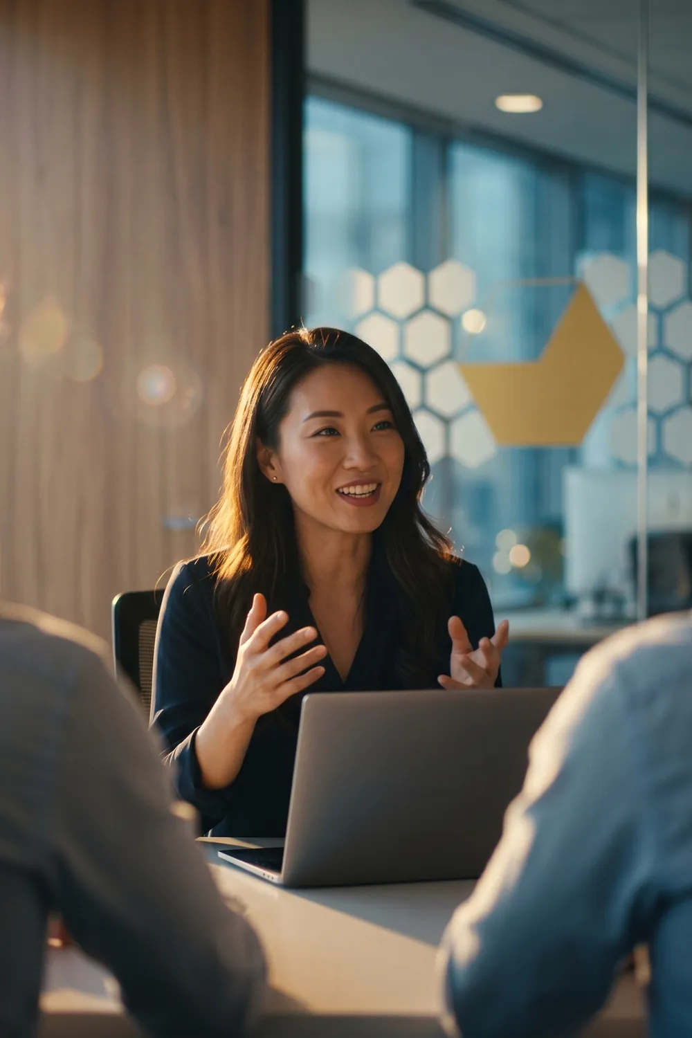 Quantified program lead walking a commercial training team through their AI roleplay rollout
