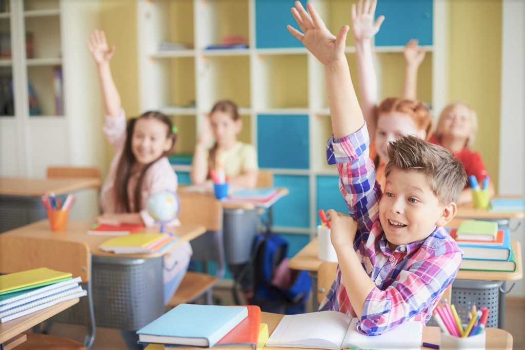 image of classroom activities from the past