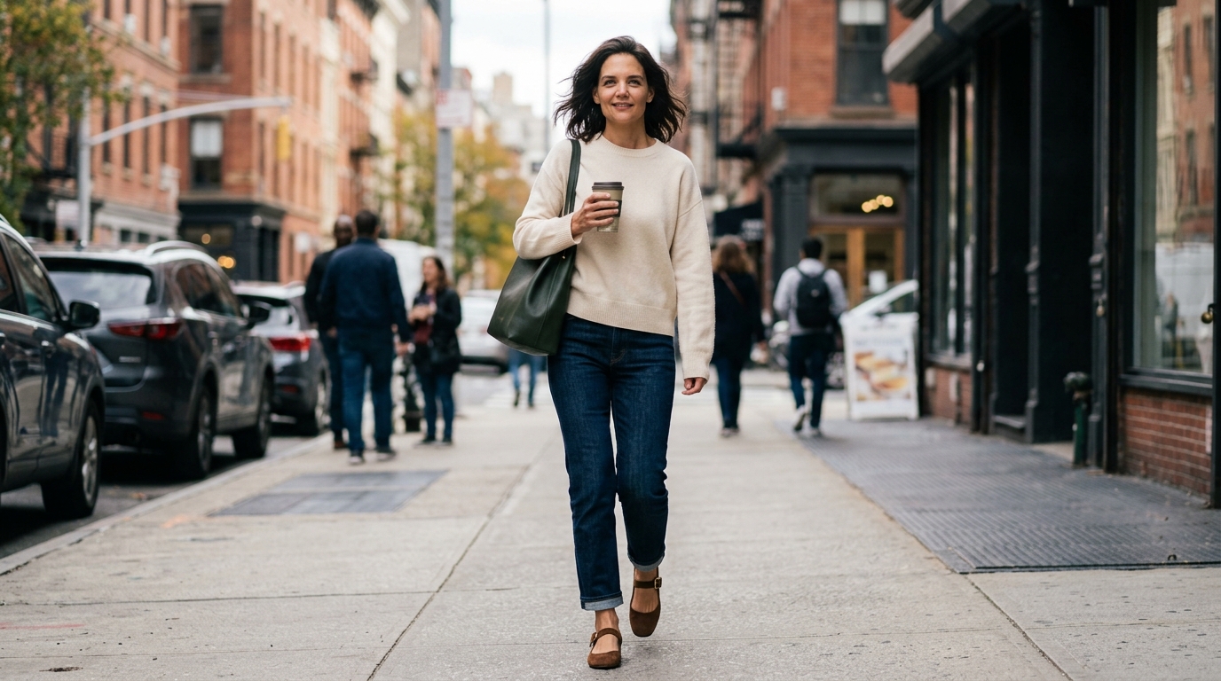 Katie Holmes's Spring Flats: 6 Walkable Styles for the Urban Stroll