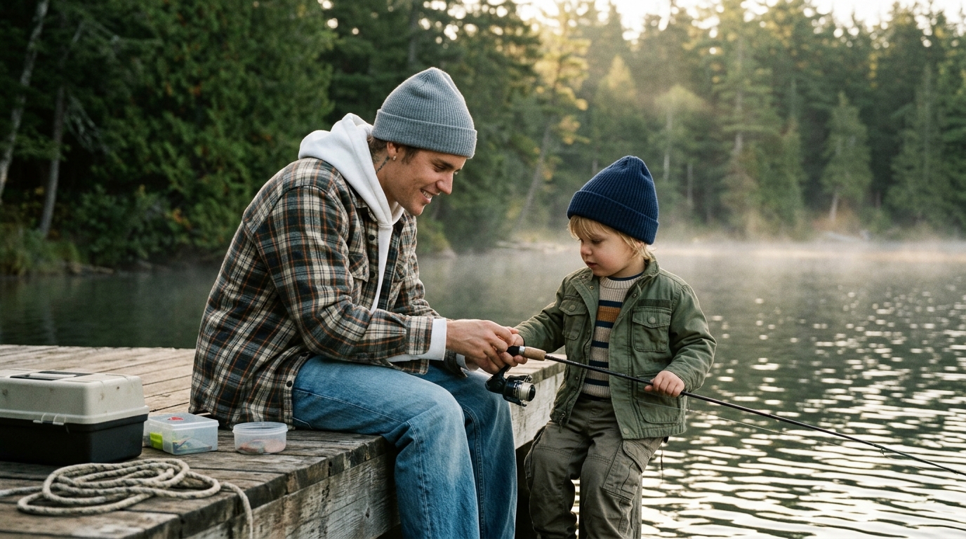 Justin Bieber Shares Sweet Fishing Moments with Son Jack Blues After $10M Coachella Performances: The Architecture of Quiet Fatherhood