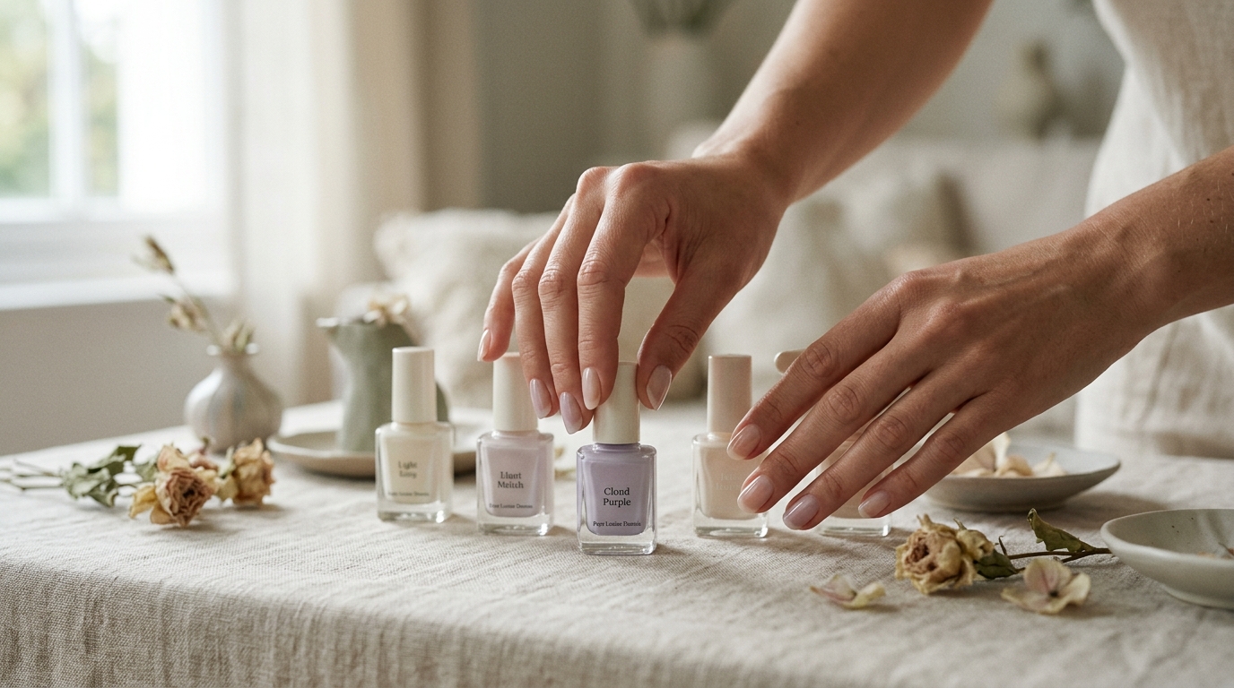 5 Light May Nail Colors for a Soft and Ethereal Manicure: The Elegance of Faded Florals