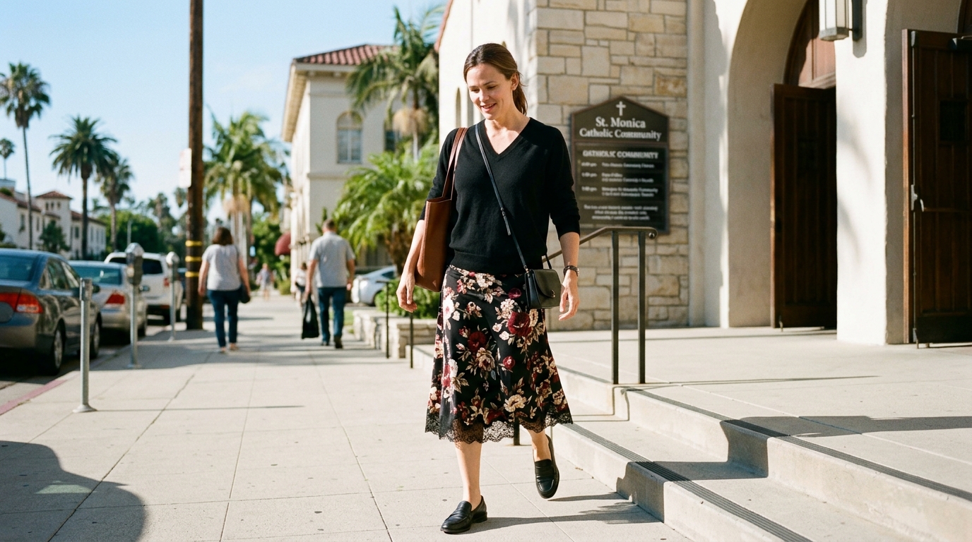 Jennifer Garner's '90s-Coded Fall Outfit: The Architecture of Transitional Dressing
