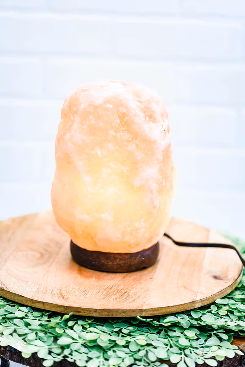 A salt lamp