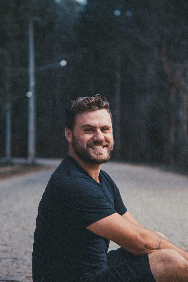 A man smiling